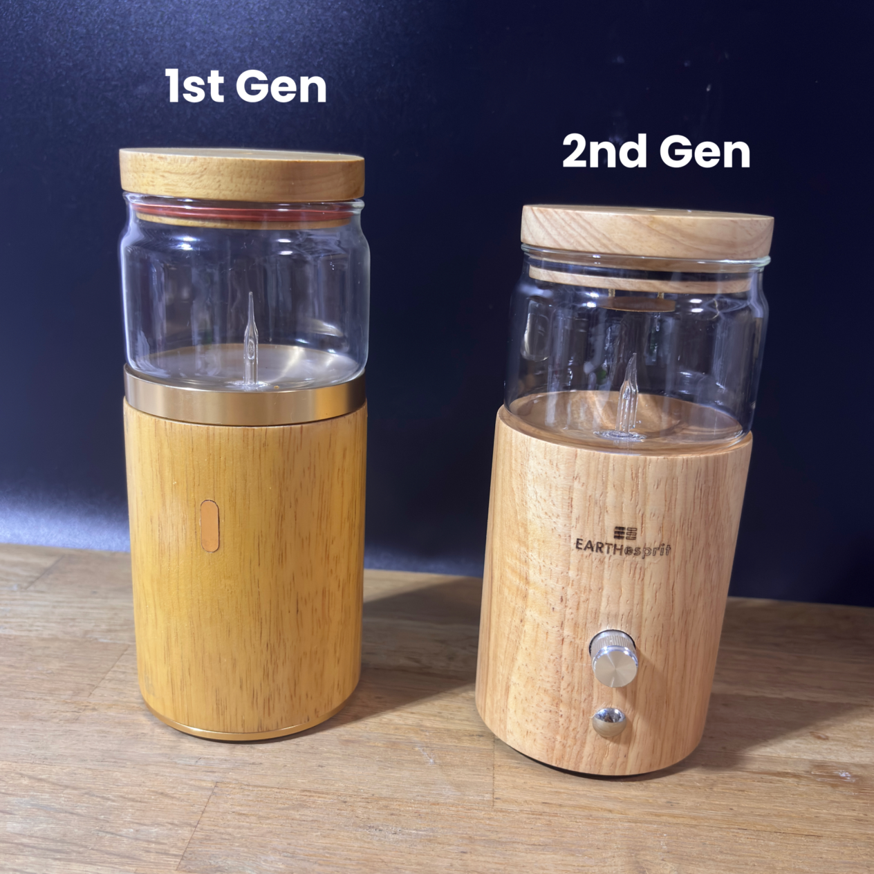 Wooden Cordless Nebulizing Diffuser - Earth Esprit