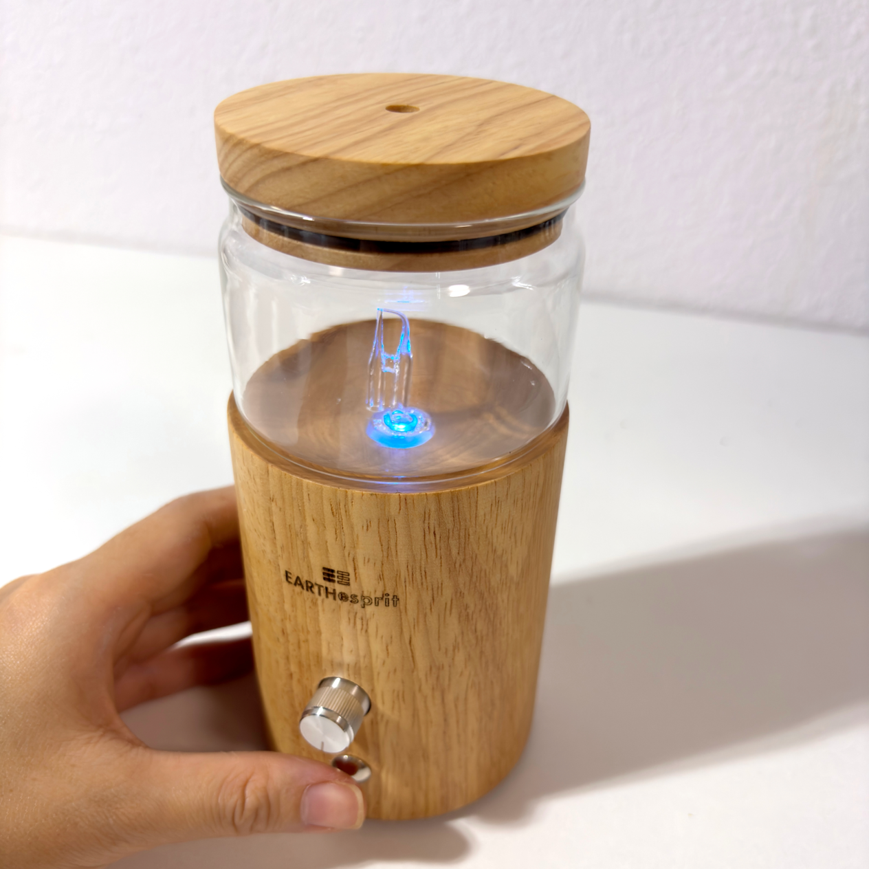 Wooden Cordless Nebulizing Diffuser - Earth Esprit