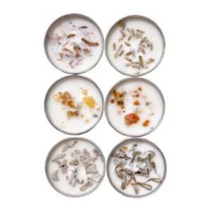 Positive Energy Botanical Soy Wax Tealight Candles - Set of 6