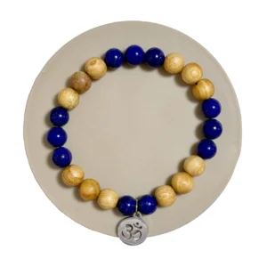 Sacred Wisdom - Palo Santo Lapis Lazuli OM Bracelet