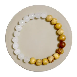 Serene Prosperity - Palo Santo Hetian Jade Bracelet